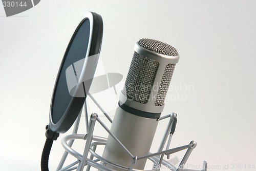 Image of recording microphone and filter