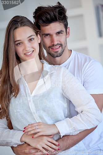 Image of happy young romantic couple have fun arelax  relax at home