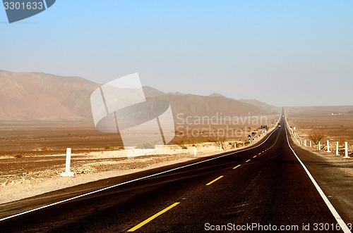 Image of Long dirty road in Peru