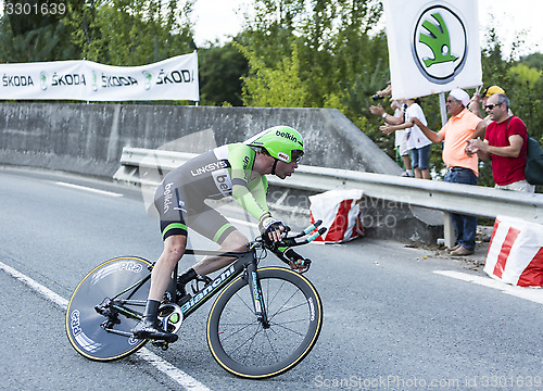 Image of The Cyclist Bram Tankink - Tour de France 2014