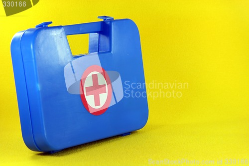 Image of blue first aid box