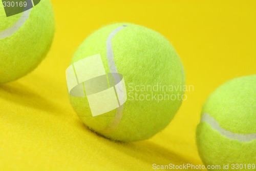 Image of tennis balls detail