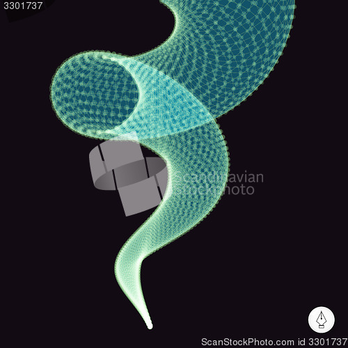 Image of Spiral. 3d vector illustration. 