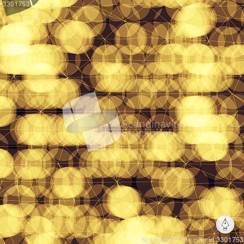 Image of Abstract grid background. 3d technology vector illustration. 