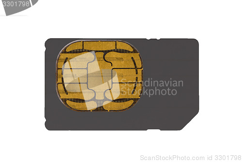 Image of Used mobile phone sim card 