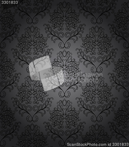 Image of Damask seamless vector pattern