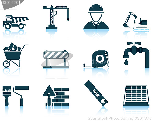 Image of Set of construction icon