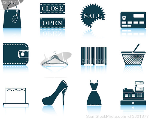 Image of Set of shopping icon