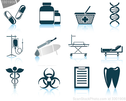Image of Set of medical icon