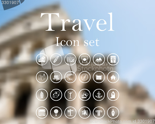 Image of Travel icon set