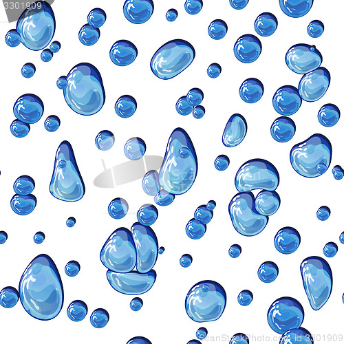 Image of Water drops seamless pattern