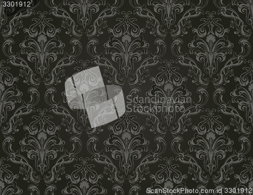 Image of Damask seamless vector pattern