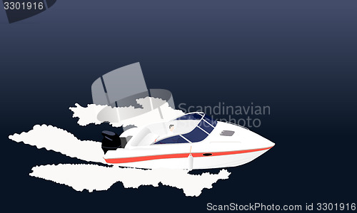 Image of Speed motor boat