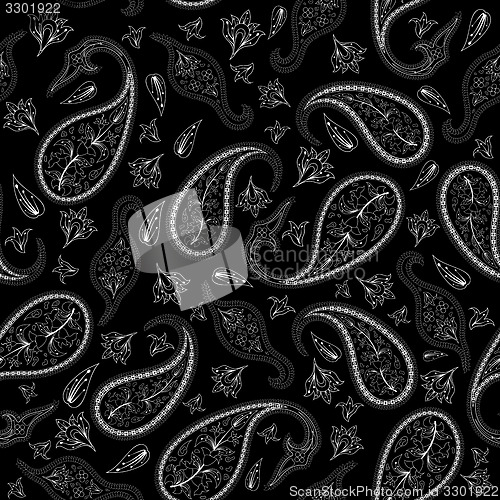 Image of Oriental seamless paisley pattern