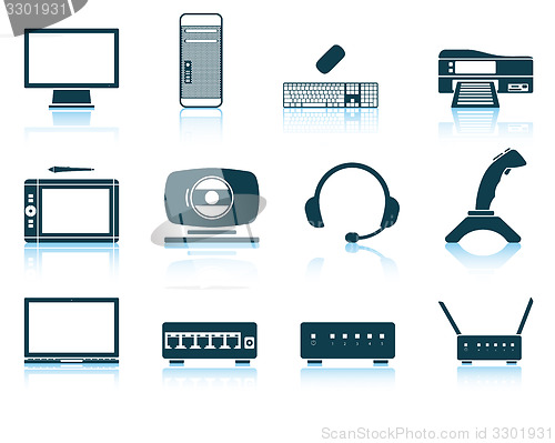 Image of Set of hardware icons