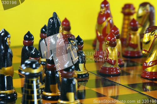 Image of chess battle