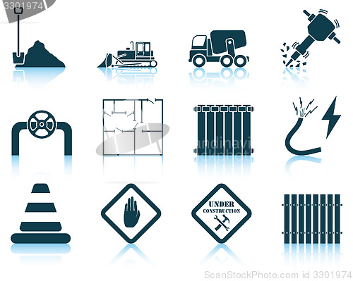 Image of Set of construction icon