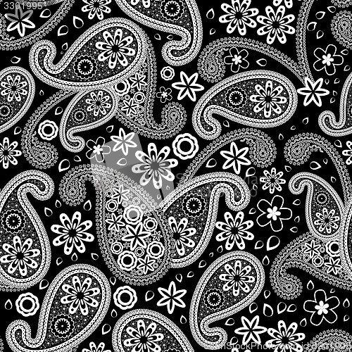 Image of Oriental seamless paisley pattern