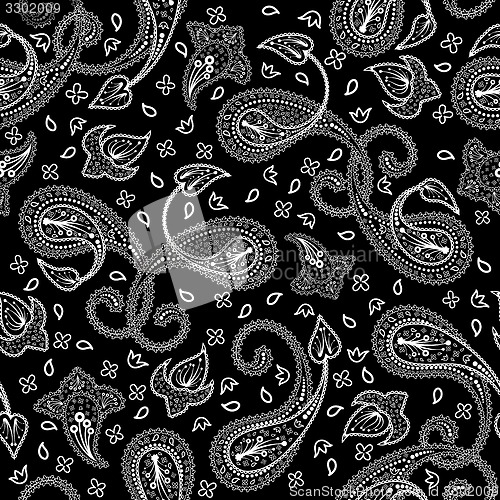 Image of Oriental seamless paisley pattern