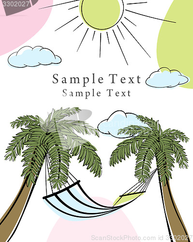 Image of Summer time doodle card