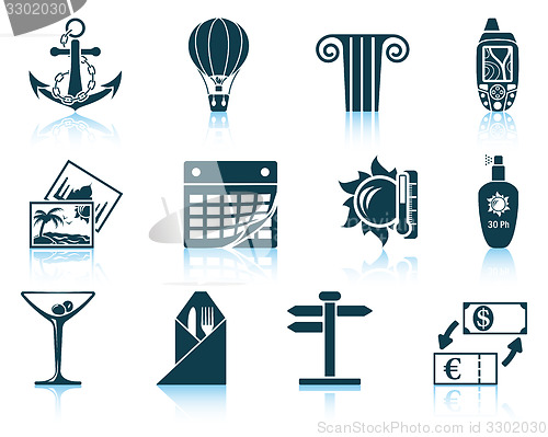 Image of Set of travel icons