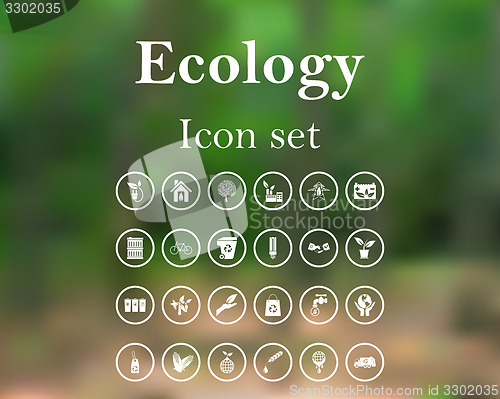 Image of Ecology icon set