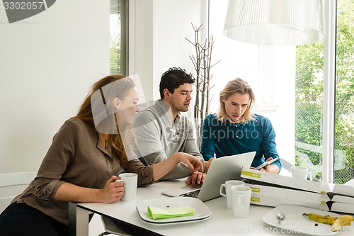 Image of Start-up business team in meeting