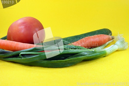 Image of vegetables in yellow
