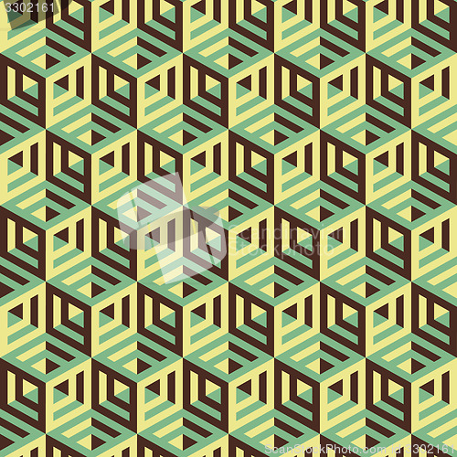 Image of Hexagonal lines pattern. Abstract 3d background.  