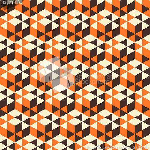 Image of Abstract geometrical 3d background. Seamless pattern.  Mosaic. 