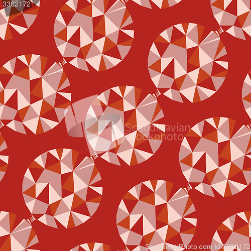 Image of Geometric seamless pattern with gems. Vector illustration.