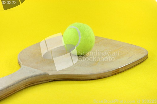 Image of wooden racket