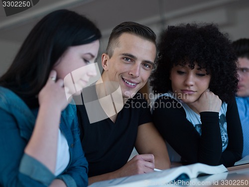 Image of students group  study