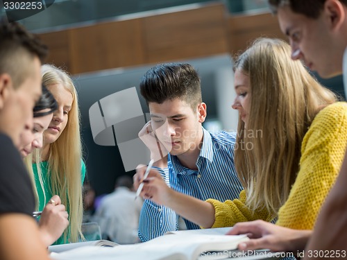 Image of students group  study
