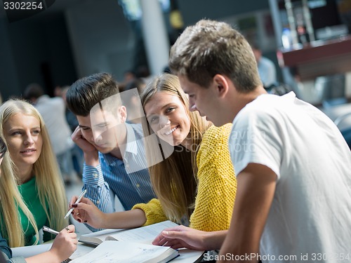 Image of students group  study