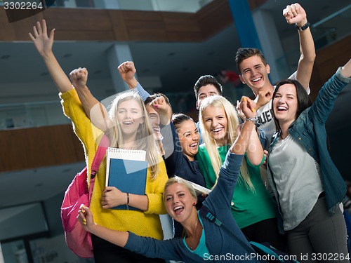 Image of students group  study