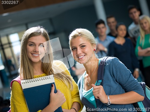 Image of students group  study