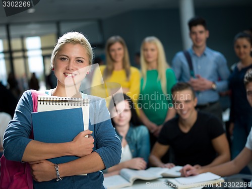Image of students group  study
