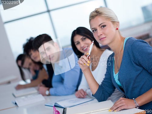 Image of students group  study
