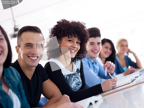 Image of students group  study