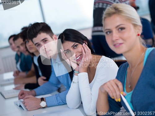 Image of students group  study