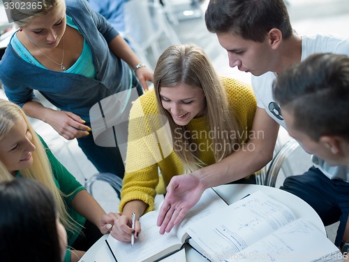 Image of students group  study