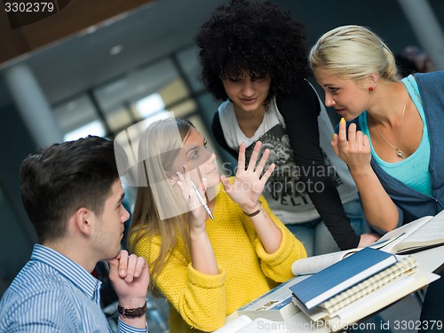 Image of students group  study