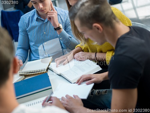 Image of students group  study