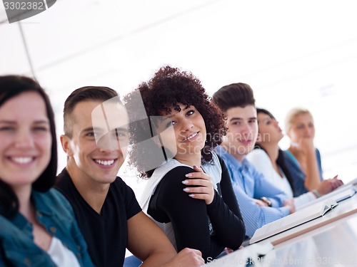 Image of students group  study