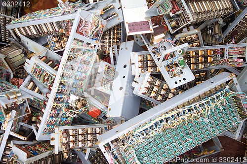 Image of discarded obsolete electronic equipment