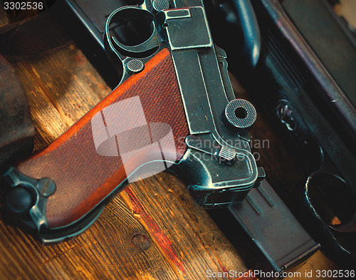 Image of part of Luger Parabellum pistol