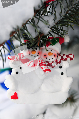 Image of Snowmen Christmas ornament