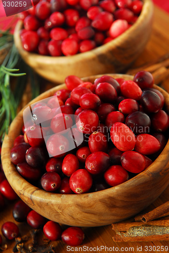 Image of Cranberries in bowls