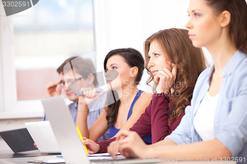 Image of students studying at school